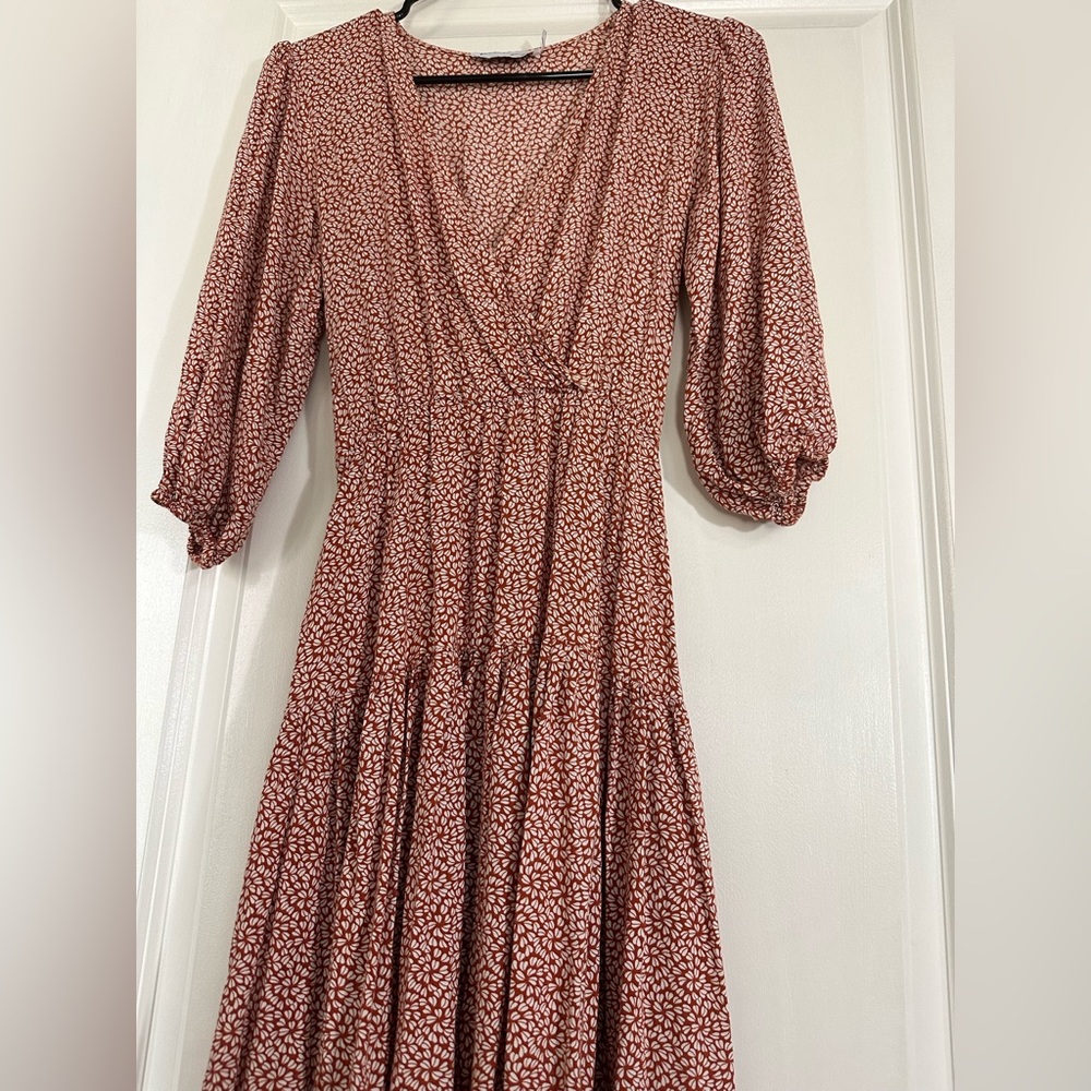 Petal and pup maxi dress with tie belt